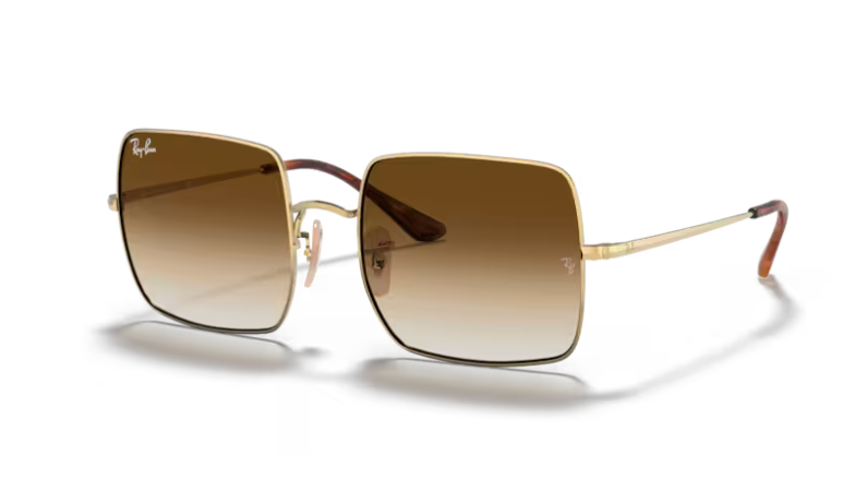 Ray-Ban RB1971 Square Gold Sunglasses