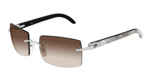 001 - Silver With Brown Lenses