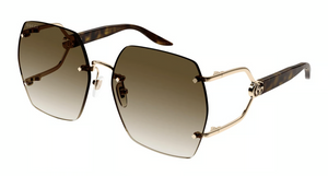002 - Gold with Brown Lenses