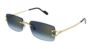 002 - Gold With Blue Lenses