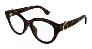 002 - Havana with Clear Lenses