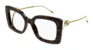 002 - Havana with Clear Lenses