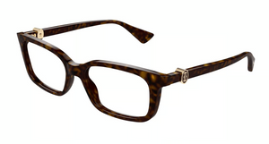 002 - Havana with Clear Lenses