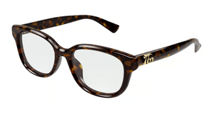 002 - Havana with Clear Lenses