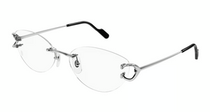 002 - Silver with Clear Lenses