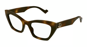 002 - Havana with Clear Lenses