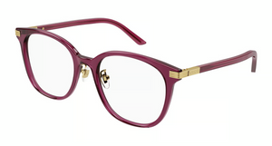 003 - Burgundy with Clear Lenses