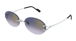 003 - Silver With Blue Lenses