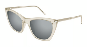 004 - Beige With Silver Lenses