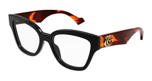 007 -  Black with Clear Lenses