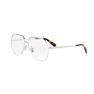 016 - Shiny Silver with Clear Lenses