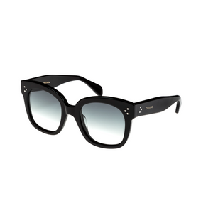 01B - Shiny Black with Gradient Smoke Lenses
