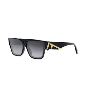 01B - Shiny Black with Gradient Smoke Lenses