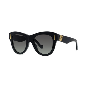 01B - Shiny Black with Grey Gradient Lenses