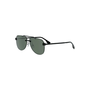 02R - Matte Black with Green Polarized Lenses