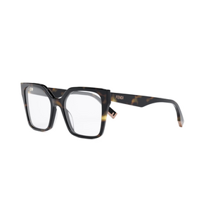 052 - Shiny Dark Havana with Clear Lenses