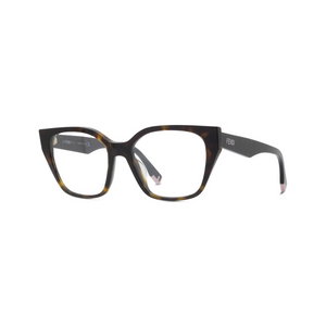 052 - Shiny Dark Havana with Clear Lenses