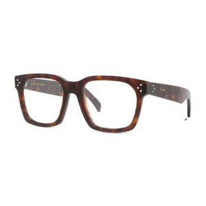 052 - Shiny Red Havana with Clear Lenses