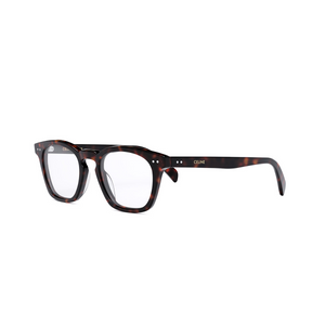 052 - Shiny Red Havana with Clear Lenses