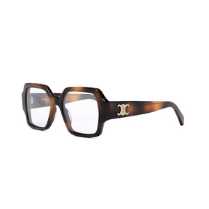 053 - Shiny Havana with Clear Lenses
