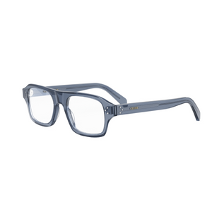 090 - Shiny Blue with Clear Lenses