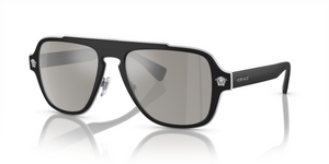 10006G - Black with Light Grey Mirror Silver Lenses