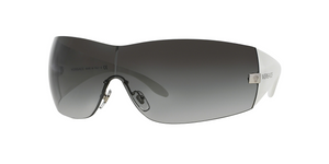 10008G - Silver with Grey Gradient Blue Lenses