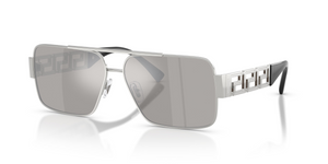10016G - Silver with Light Grey Mirror Silver 80 Lenses