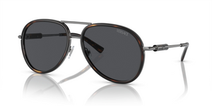 100187 - Havana with Dark Grey Lenses