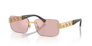 10021T - Gold with Pink Mirror Gold Lenses