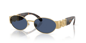 100280 - Gold with Dark Blue Lenses