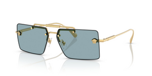 100280 - Gold with Blue Lenses