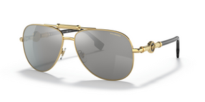 1002Z3 - Gold with Polarized Grey Mirror Silver Lenses