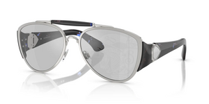 100569 - Silver with Light Grey Tampo Silver Lenses