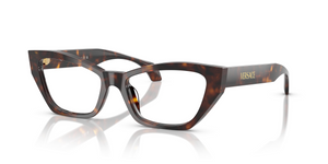 108 - Dark Havana with Clear Lenses