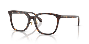 108 - Dark Havana with Clear Lenses