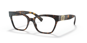 108 - Dark Havana with Clear Lenses