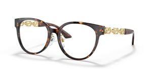 108 - Dark Havana with Clear Lenses