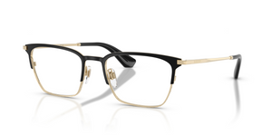 1109 - Black/Light Gold with Clear Lenses