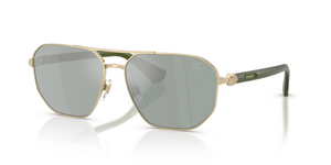110982 - Light Gold with Petrol Green Mirror Silver Lenses