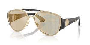 1109P4 - Light Gold with Dark Brown Tampo Gold Lenses