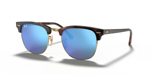 114517 - Havana On Gold with Blue Flash Lenses