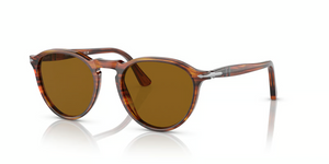 115733 - Striped Red with Brown Lenses