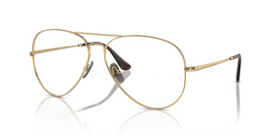 1245 - Light Brown with Clear Lenses