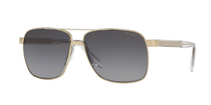 1252T3 - Pale Gold with Polarized Light Grey Gradient Grey Lenses