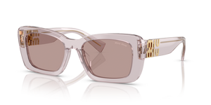 12W20I - Transparent Mauve with Light Purple Brown Lenses