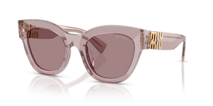 12W20I - Transparent Mauve with Light Purple Brown Lenses