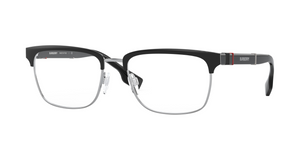 1306 - Silver/Matte Black with Clear Lenses