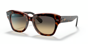1324BG - Havana On Transparent Pink with Brown/Blue Gradient Lenses