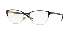 1342 - Black/Gold with Clear Lenses
